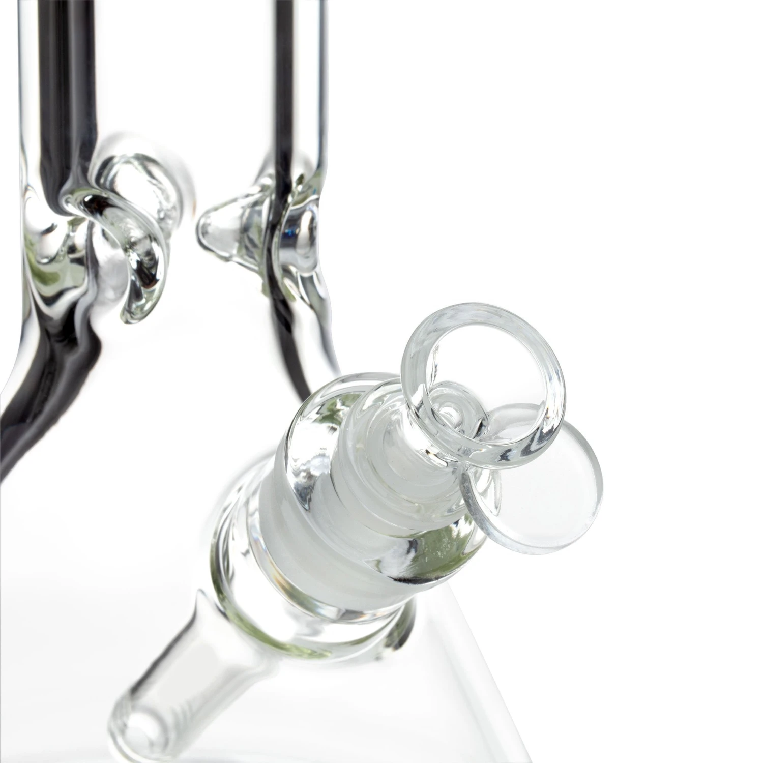10in 50x9mm Beaker Bong W/Disc Handle Funnel Bowl - Image 5