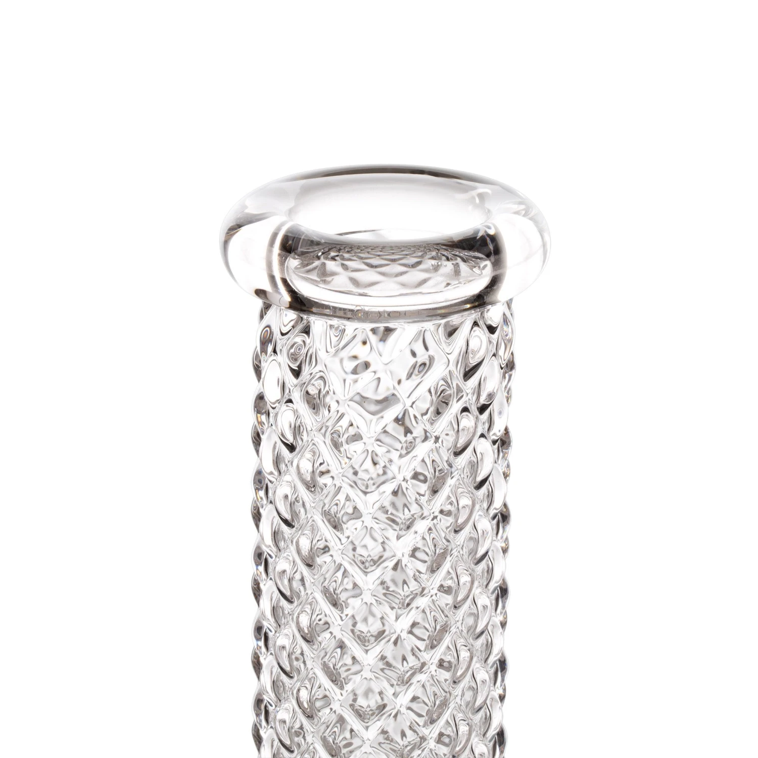 12in Antique Faceted Beaker Bong - Image 4