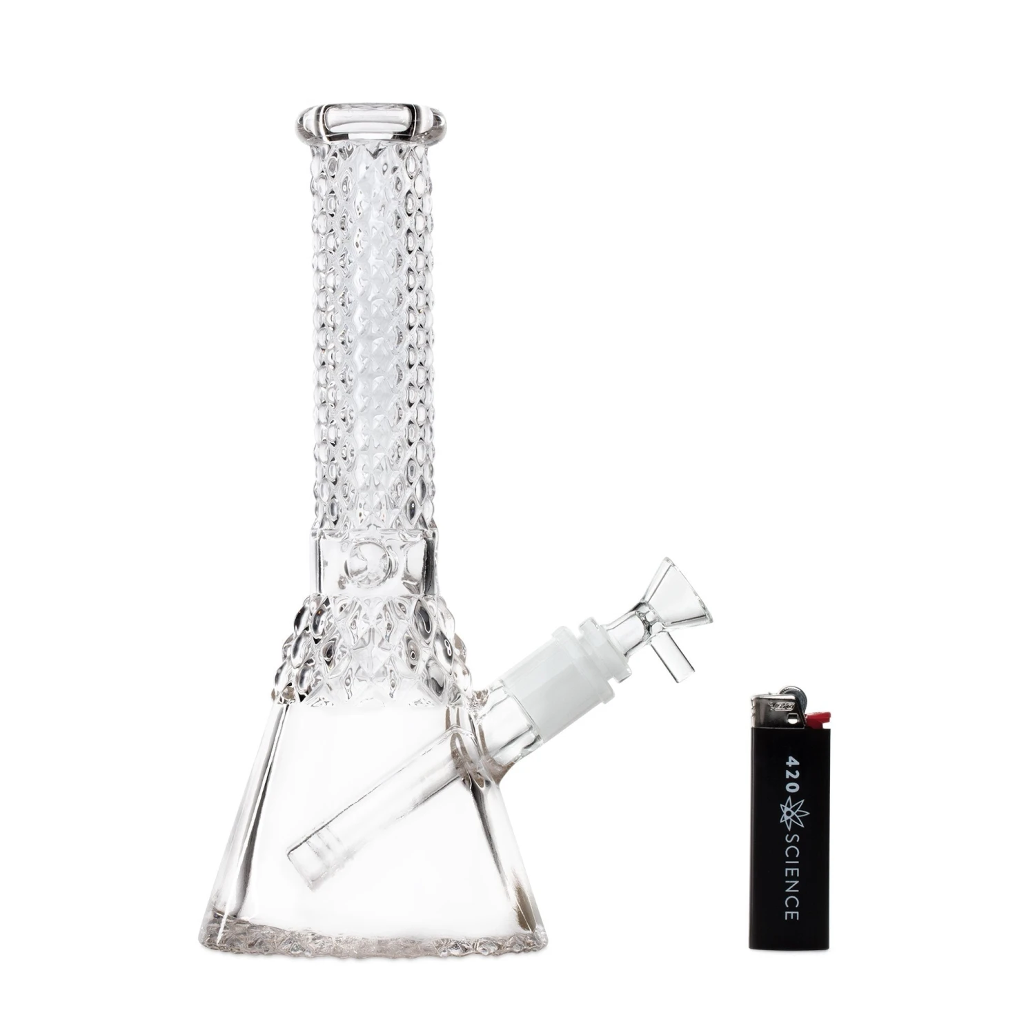 12in Antique Faceted Beaker Bong - Image 2