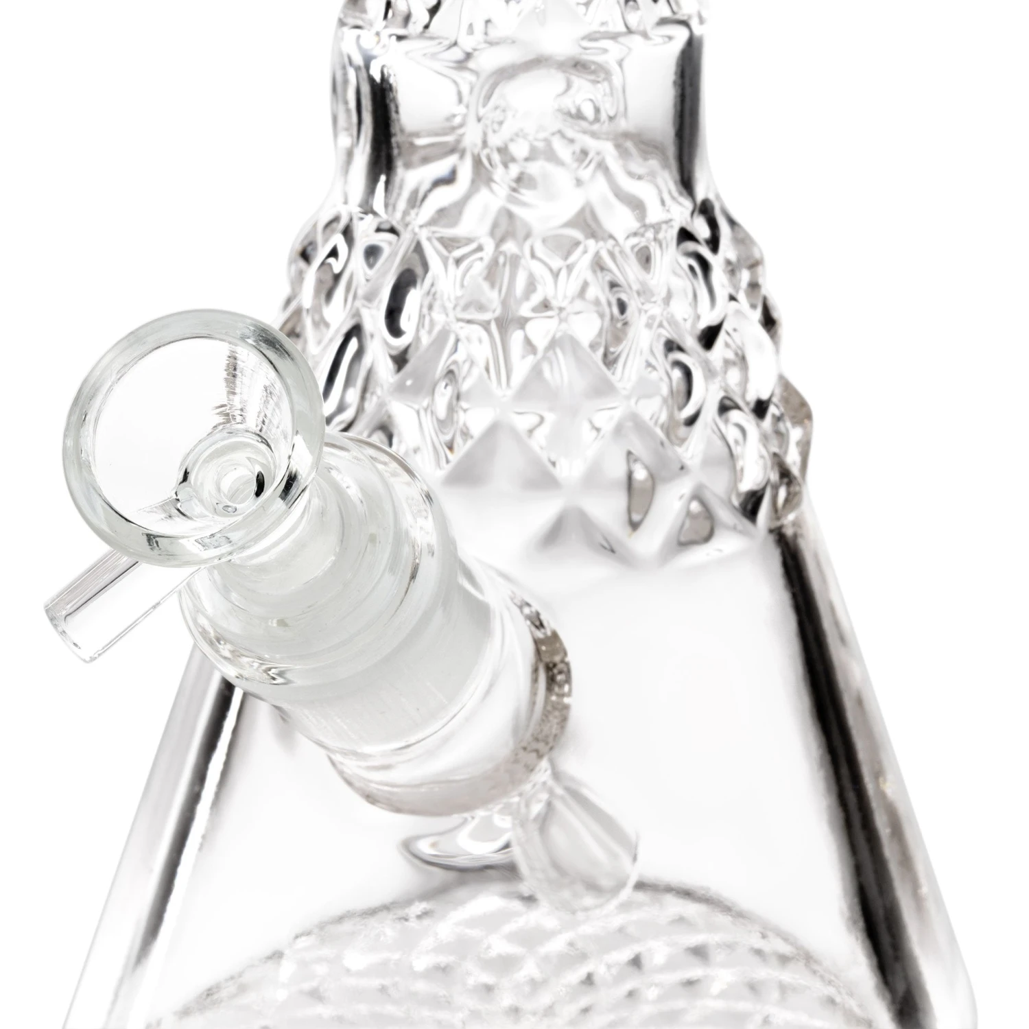 12in Antique Faceted Beaker Bong - Image 5