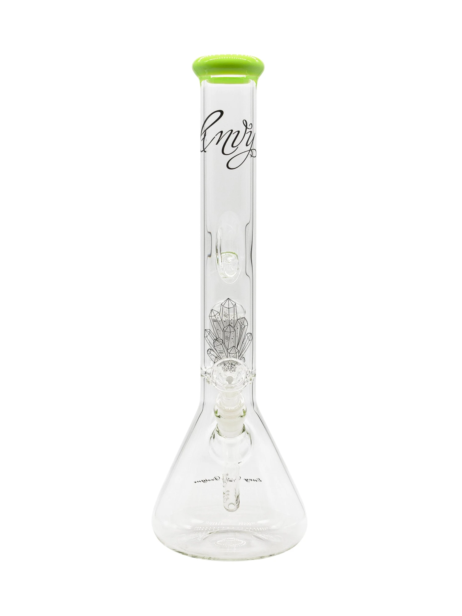 Envy Glass 16in Beaker Bong W/10 Arm Perc - Milky Slyme