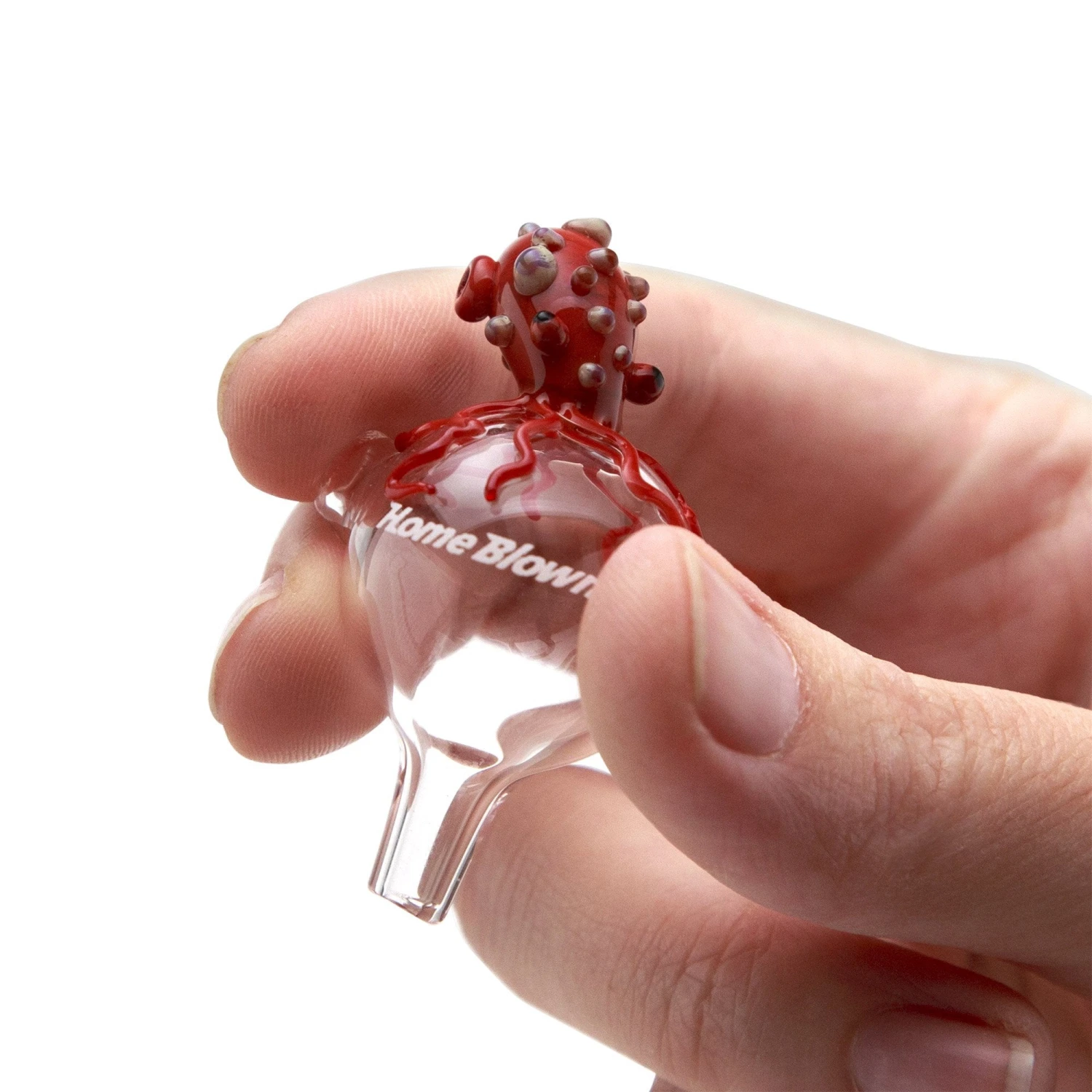 Home Blown Glass Bubble Carb Cap - Octopus - Image 3