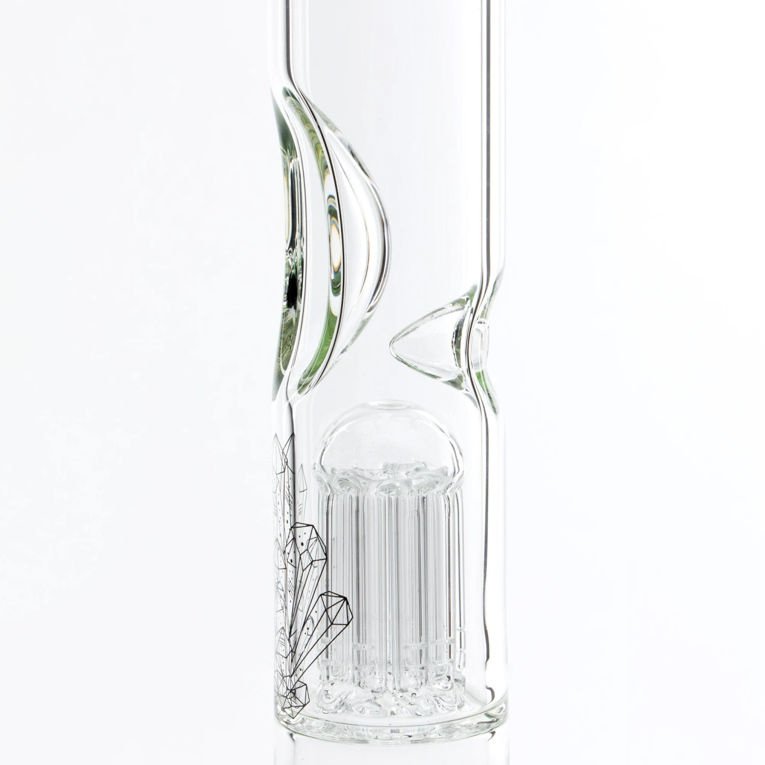 Envy Glass 16in Beaker Bong W/10 Arm Perc - Peacock Blue - Image 4