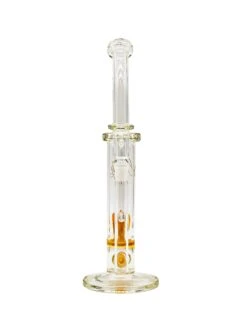 Envy Glass Designs 11in Bent Neck Inline To Crystal Disc Perc Bong