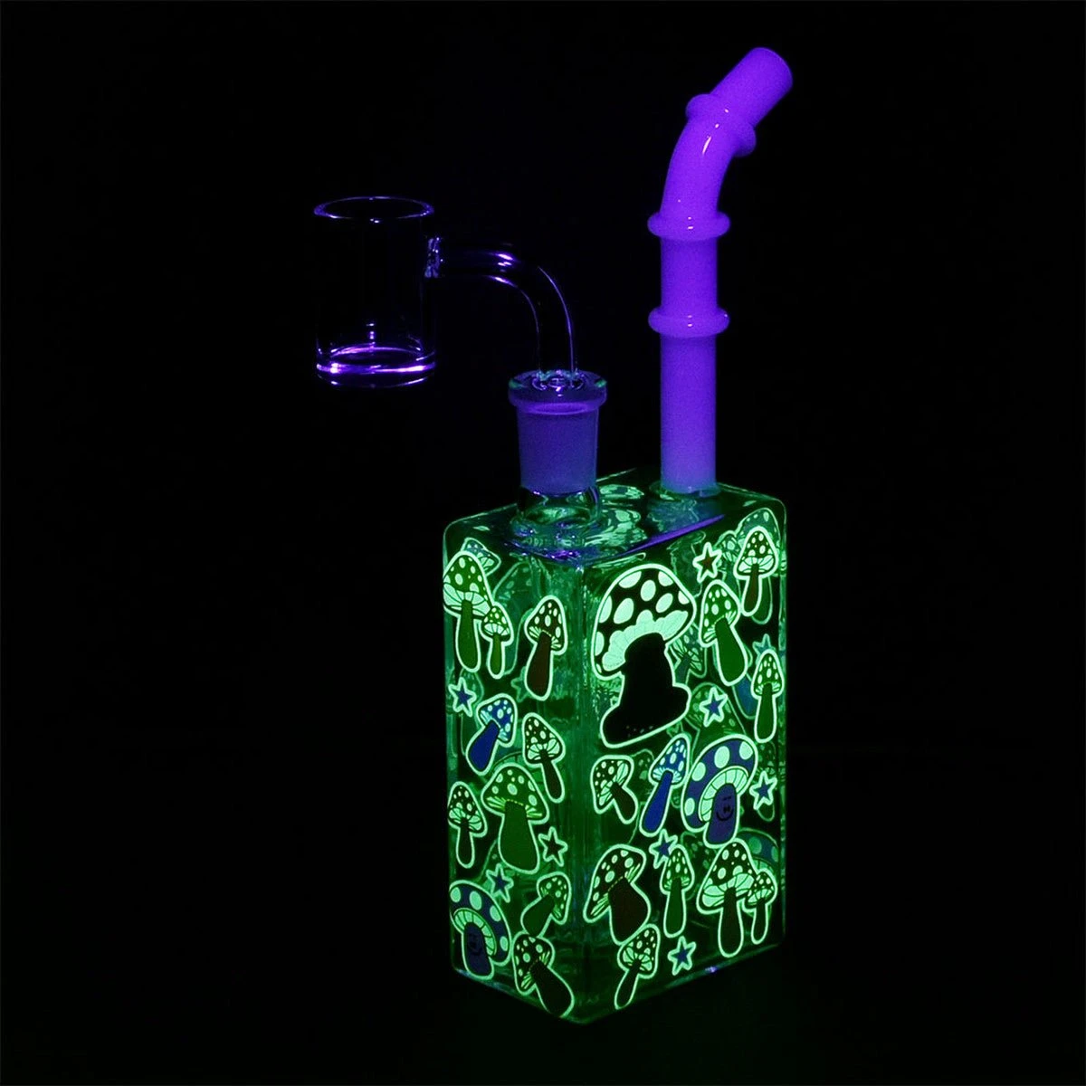 Glow Mushroom Juice Box Dab Rig - Image 2