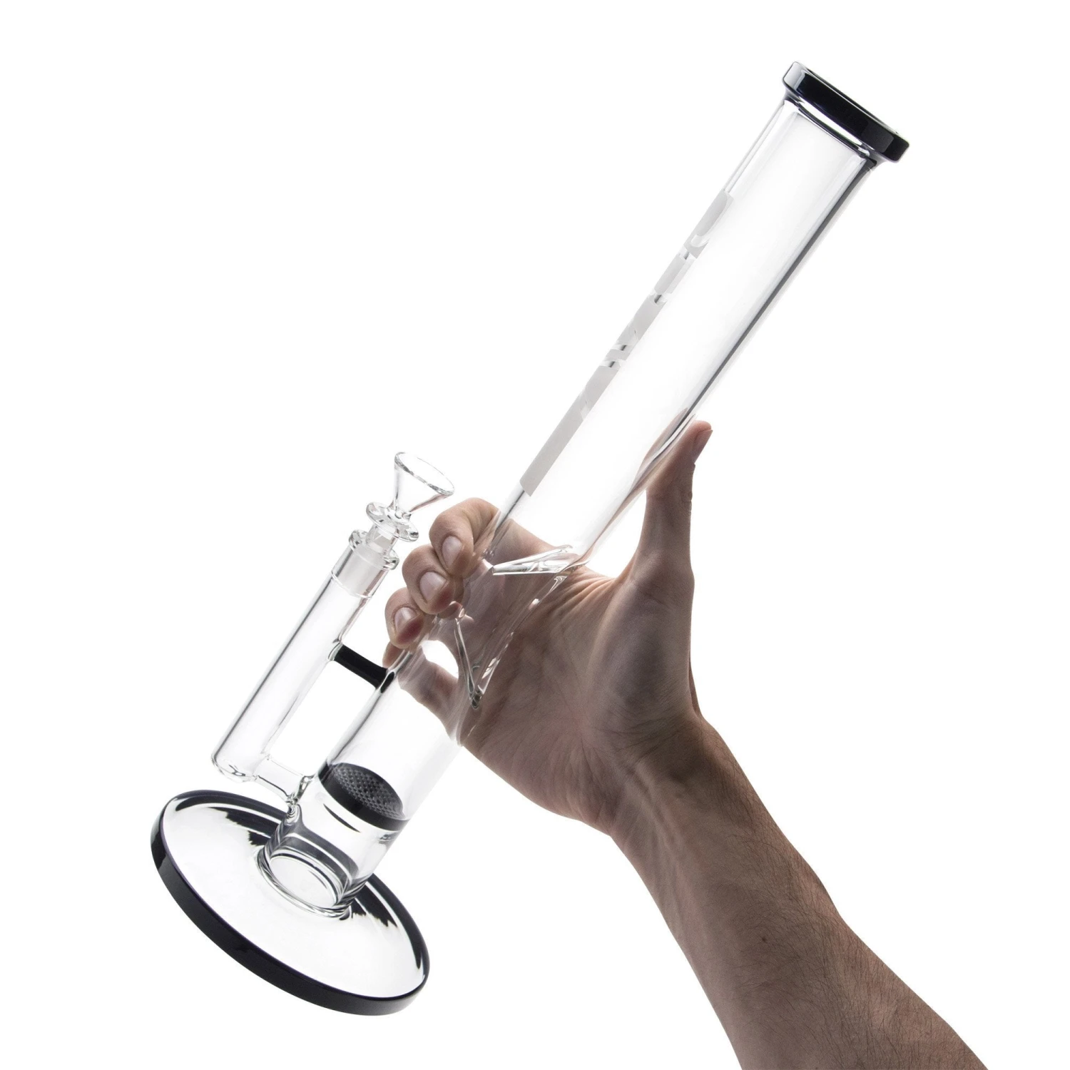 GRAV 16in Flare Water Pipe W/ Honey Comb Disc - Black - Image 3