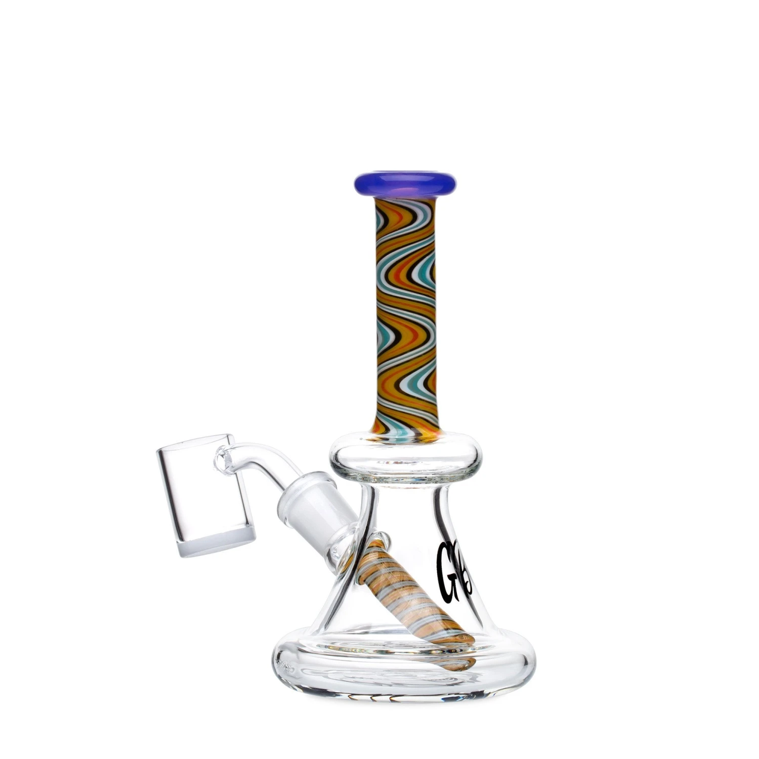 Green Bear 6in Striped Bell Dab Rig - Image 12