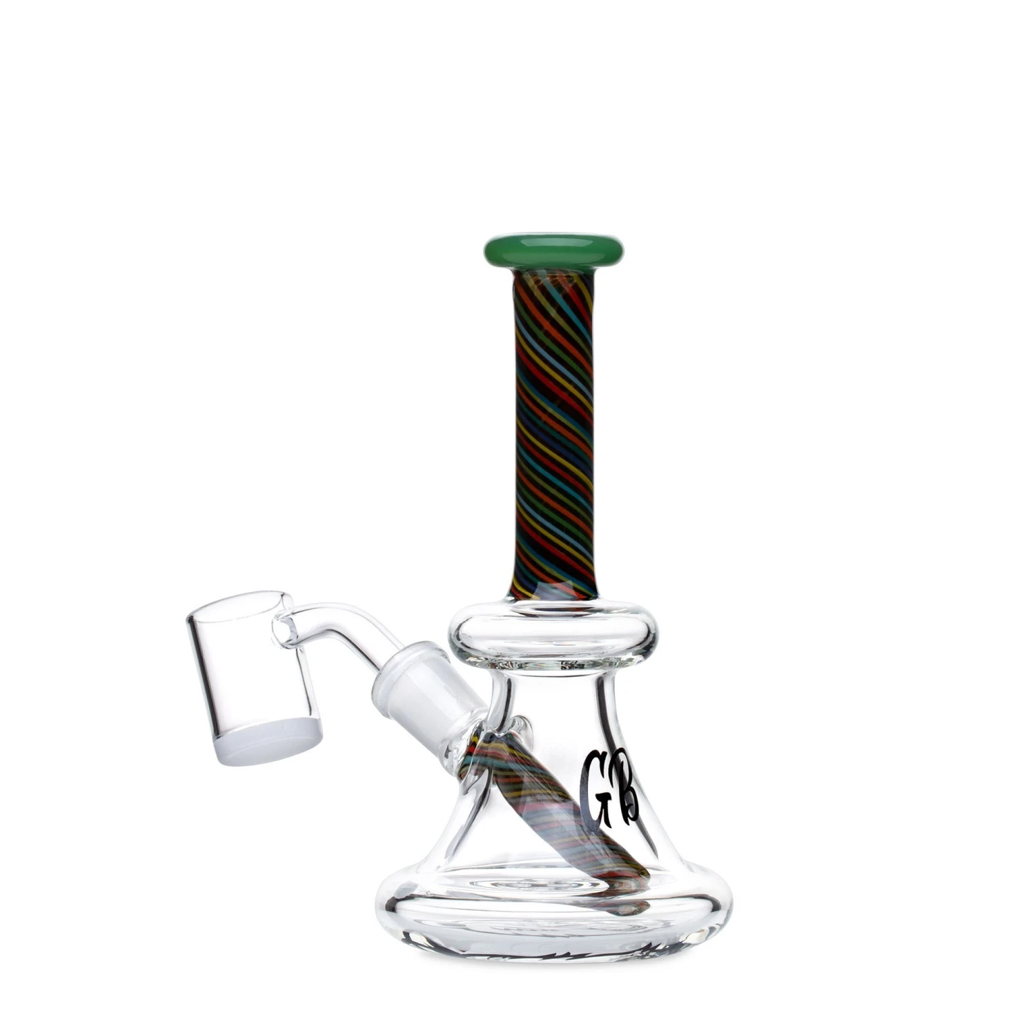 Green Bear 6in Striped Bell Dab Rig - Image 10