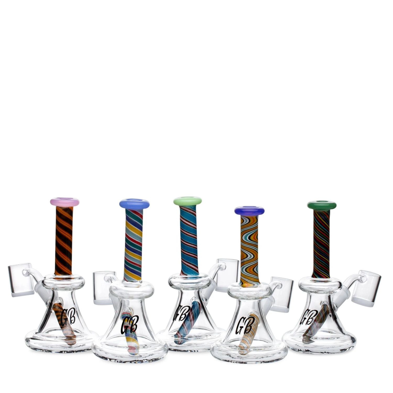 Green Bear 6in Striped Bell Dab Rig - Image 14