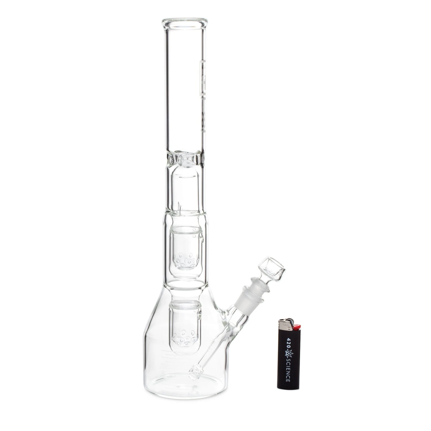 HiSi 16in Beaker Bong - Double U Perc - Image 2