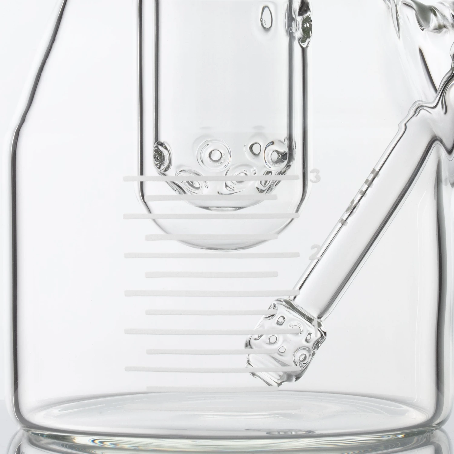 HiSi 16in Beaker Bong - Double U Perc - Image 4