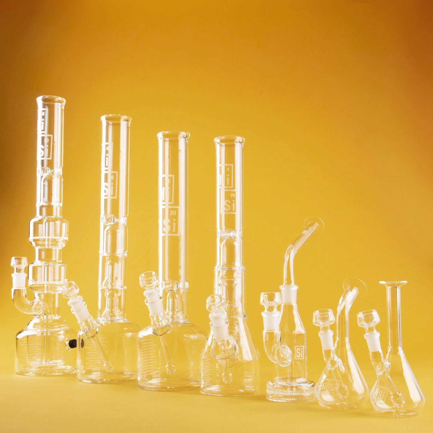 HiSi 16in Beaker Bong - Double U Perc - Image 13