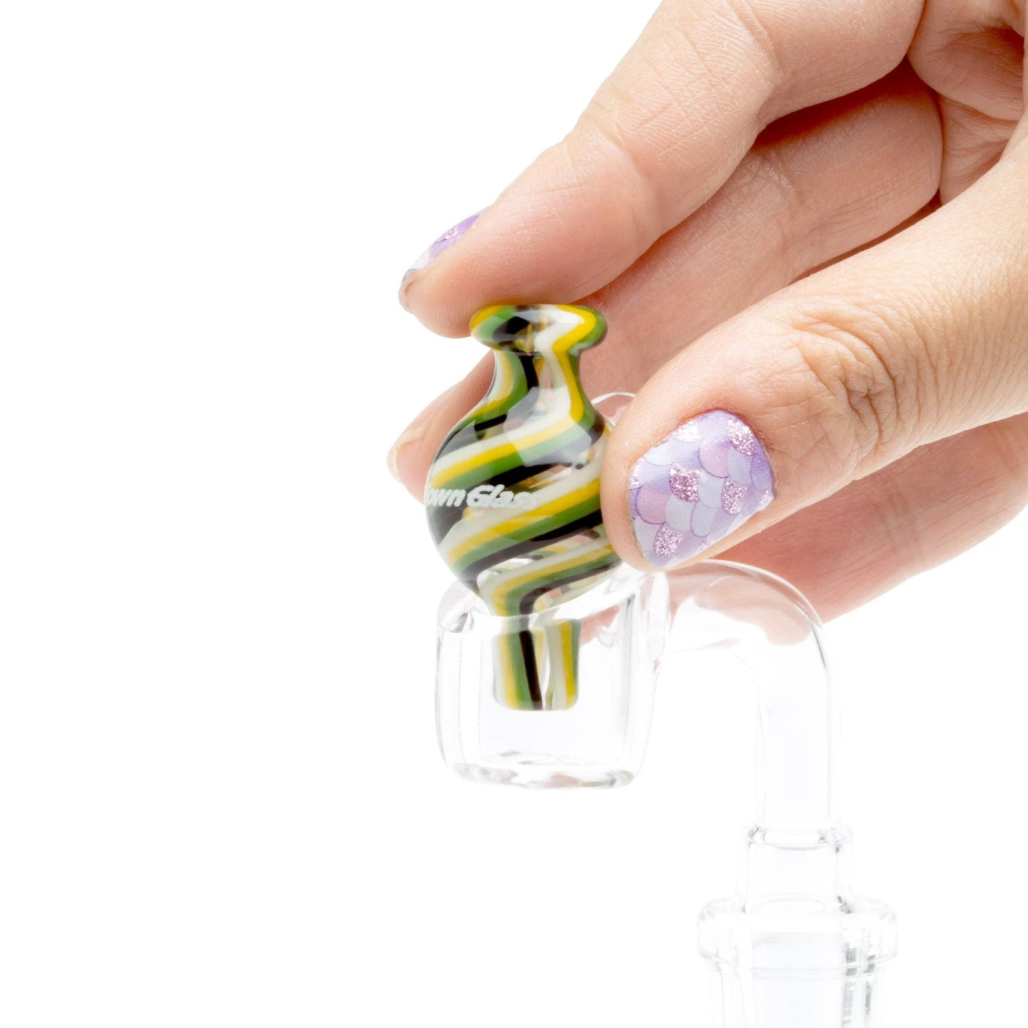 Home Blown Glass Bubble Carb Cap - Ashanti - Image 4