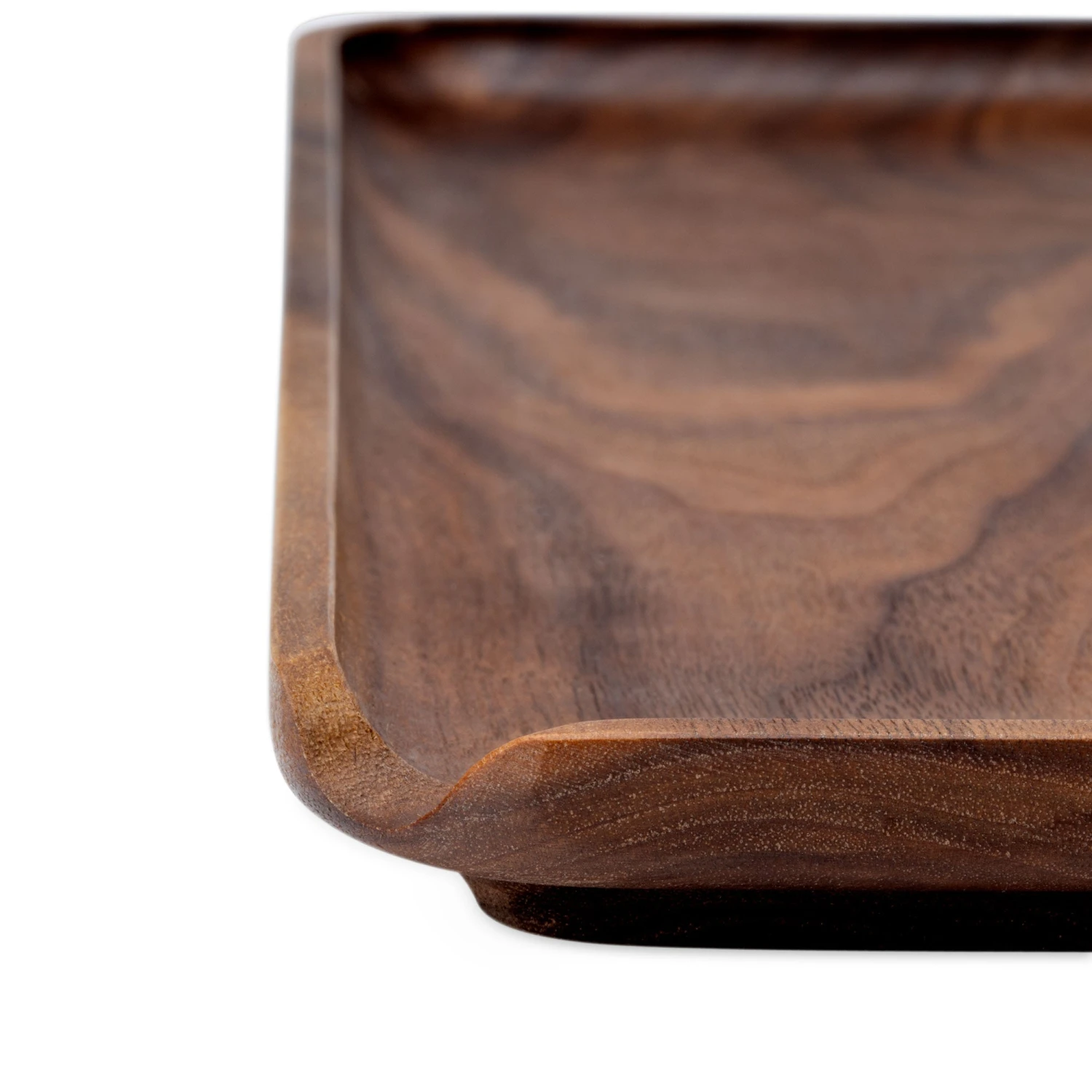 Marley Natural American Black Walnut Rolling Tray - Large - Image 4