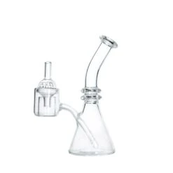 Piranha Quartz One Piece Beaker Dab Rig W/ Thermal Banger & Carp Cap