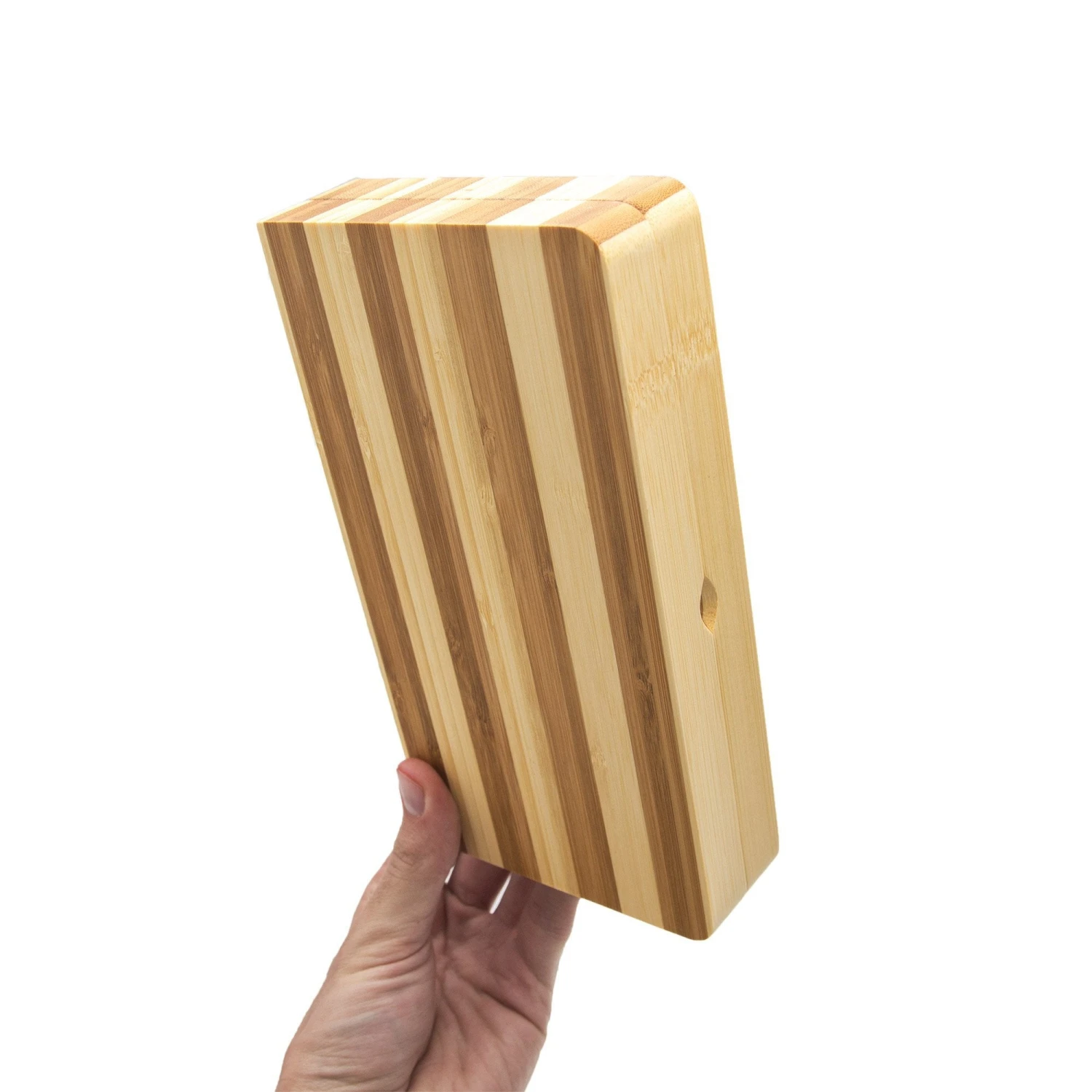RAW Backflip Magnetic Bamboo Striped Rolling Tray - Image 7