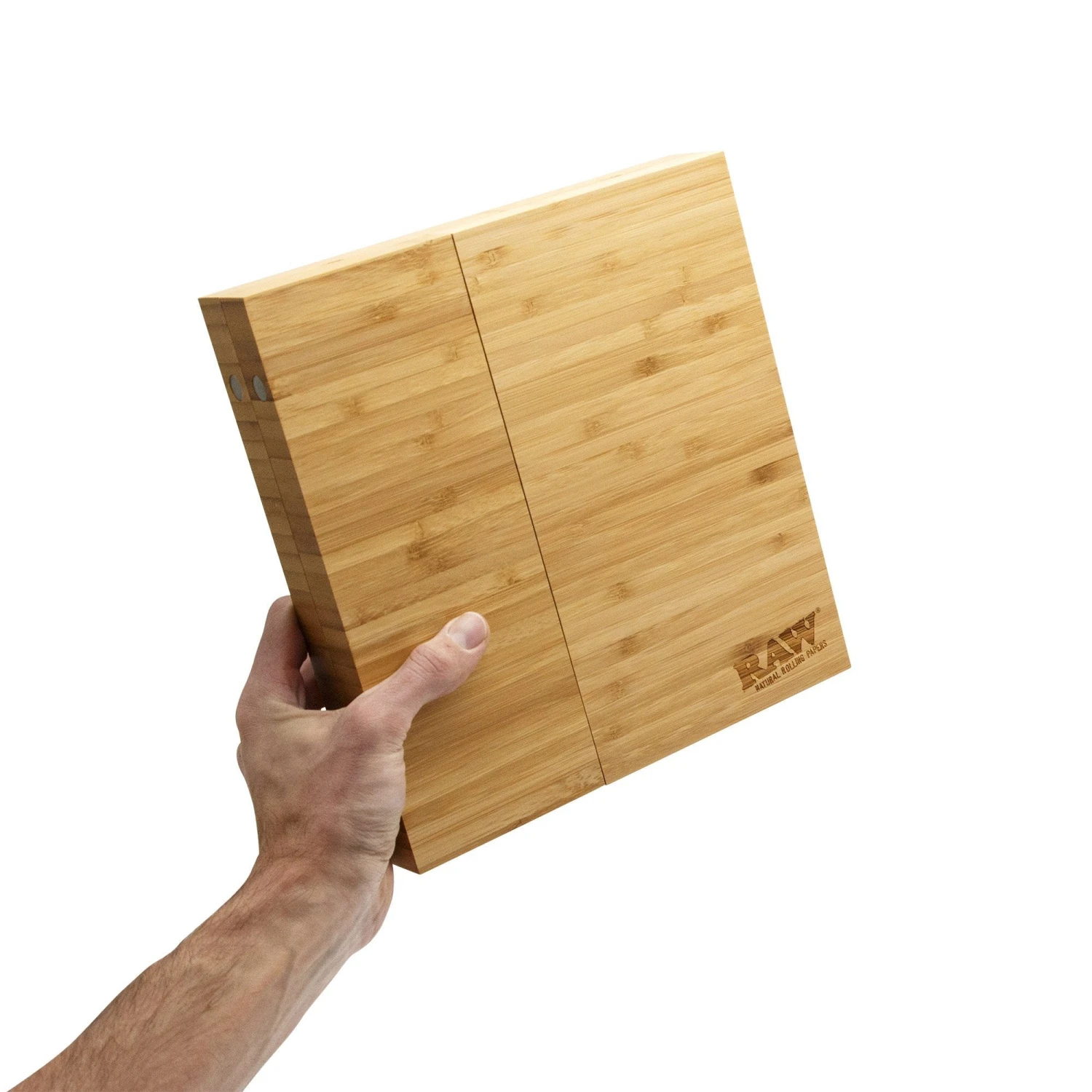 RAW Triple Flip Magnetic Bamboo Rolling Tray - Image 5