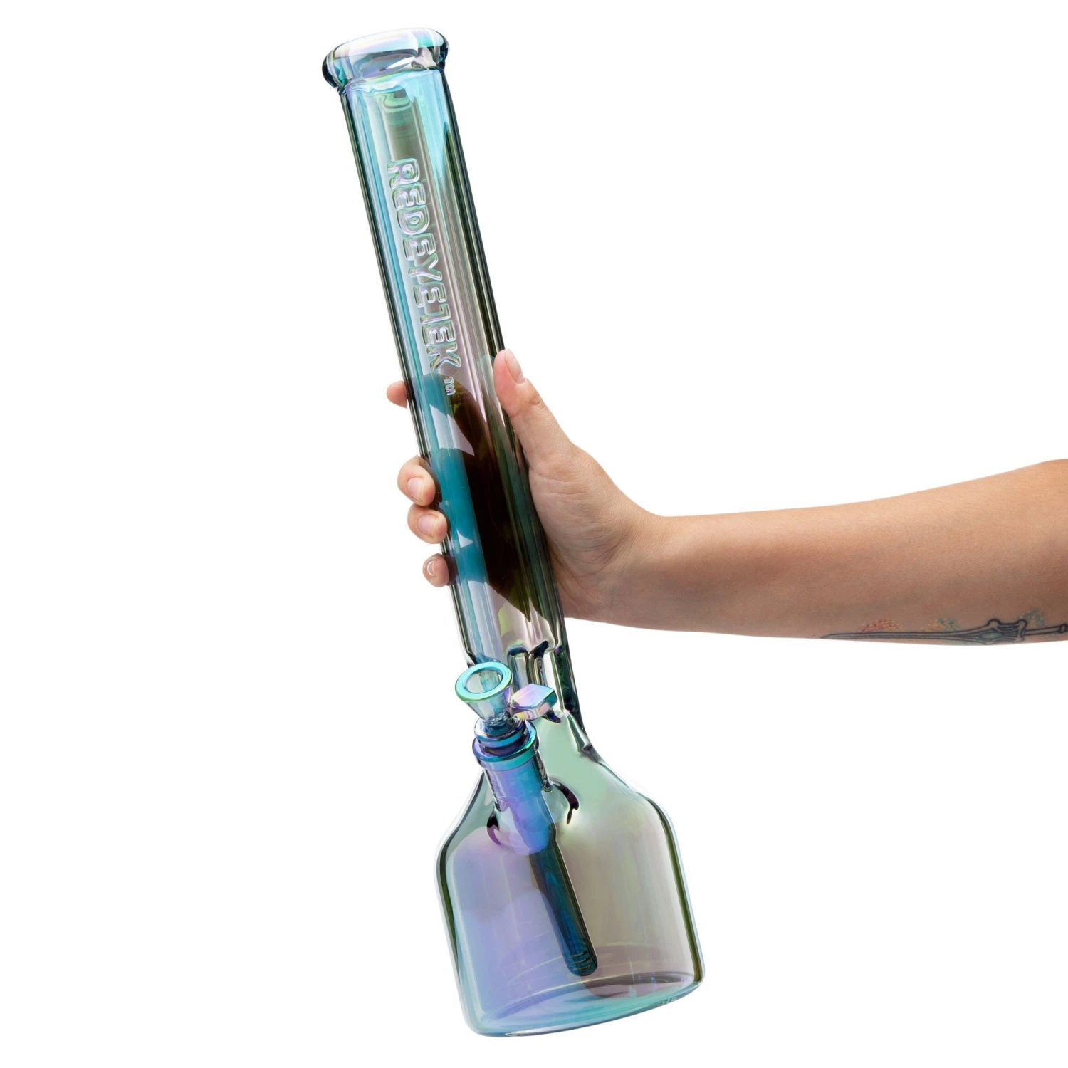 Red Eye Tek 18in Canteen Base Hex Tube Bong - Image 5