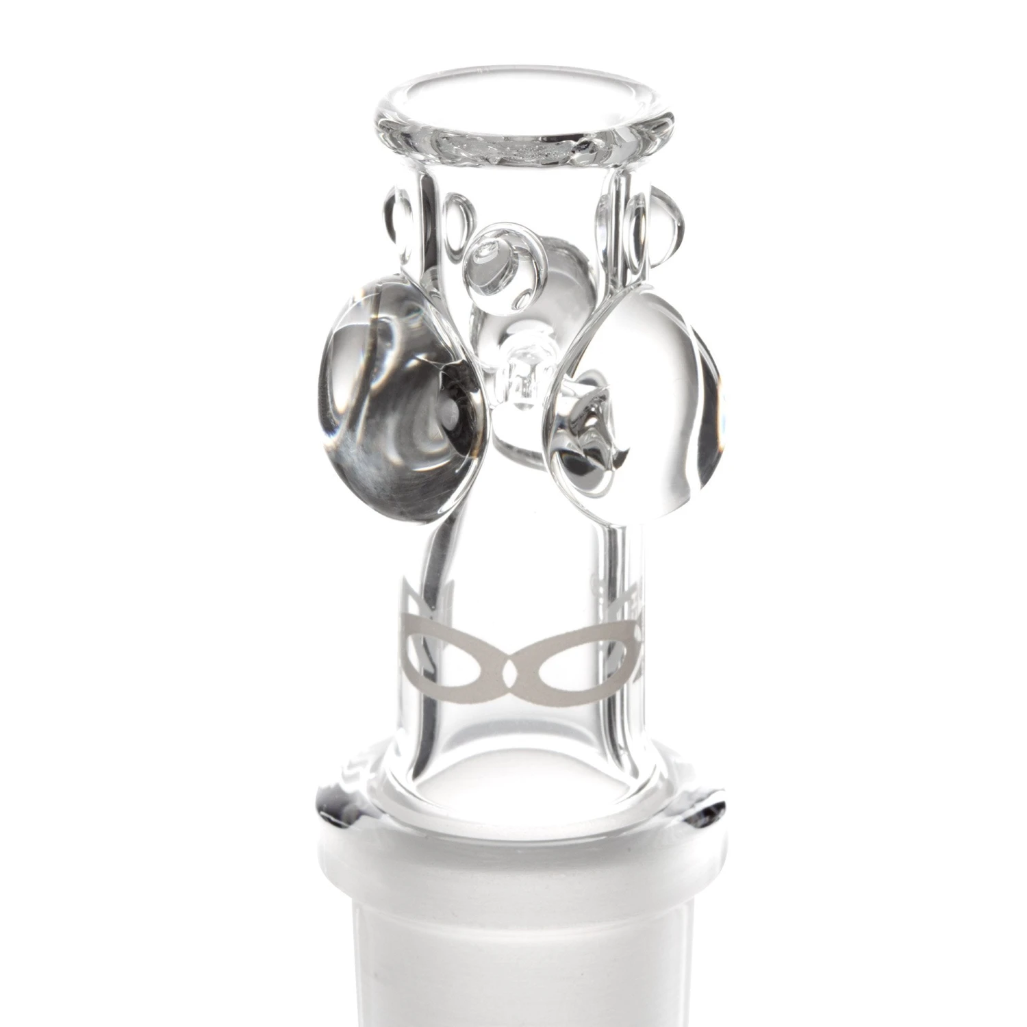 ROOR Tech 18in Fixed Shower Head Big Beaker Bong - Blue Black - Image 6