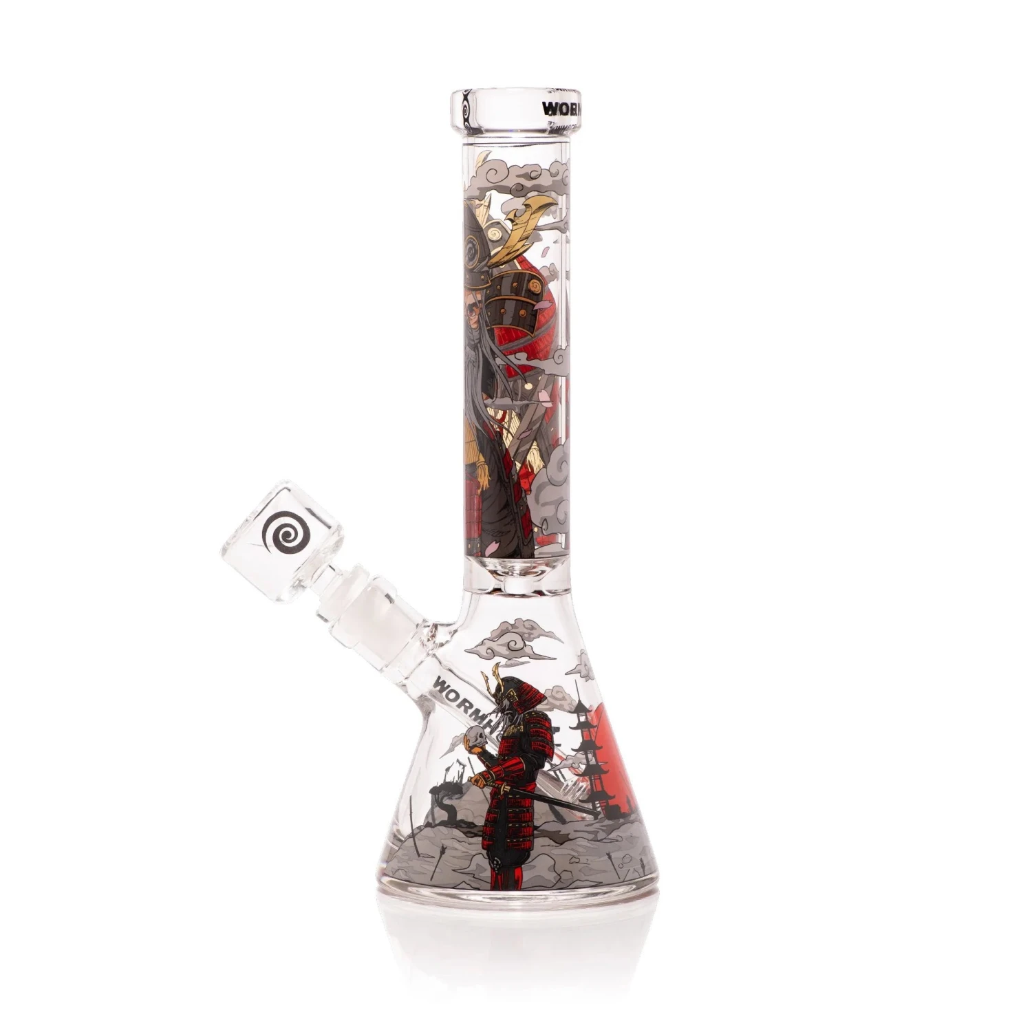 Wormhole Glass 11" Shogun Beaker Bong - Clear - Image 2