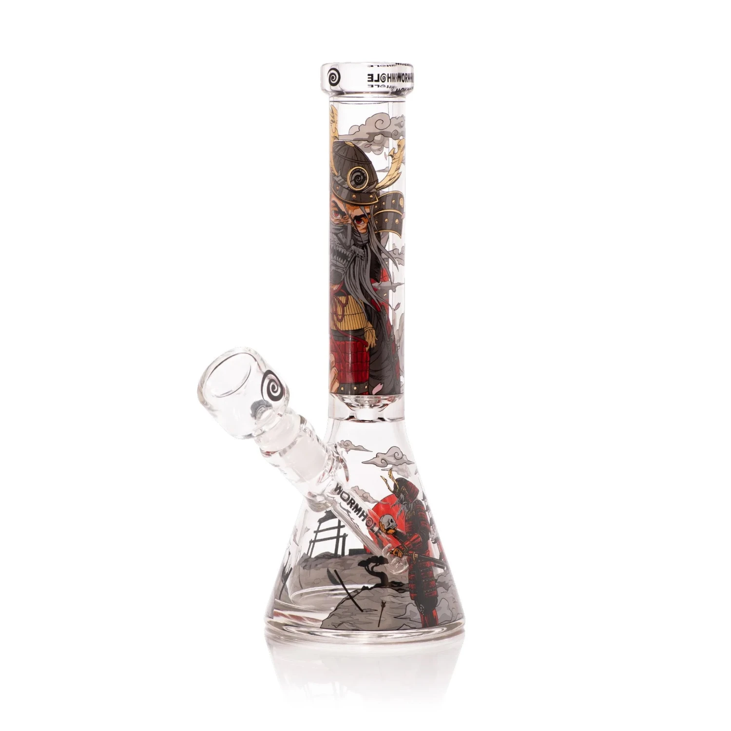 Wormhole Glass 11" Shogun Beaker Bong - Clear
