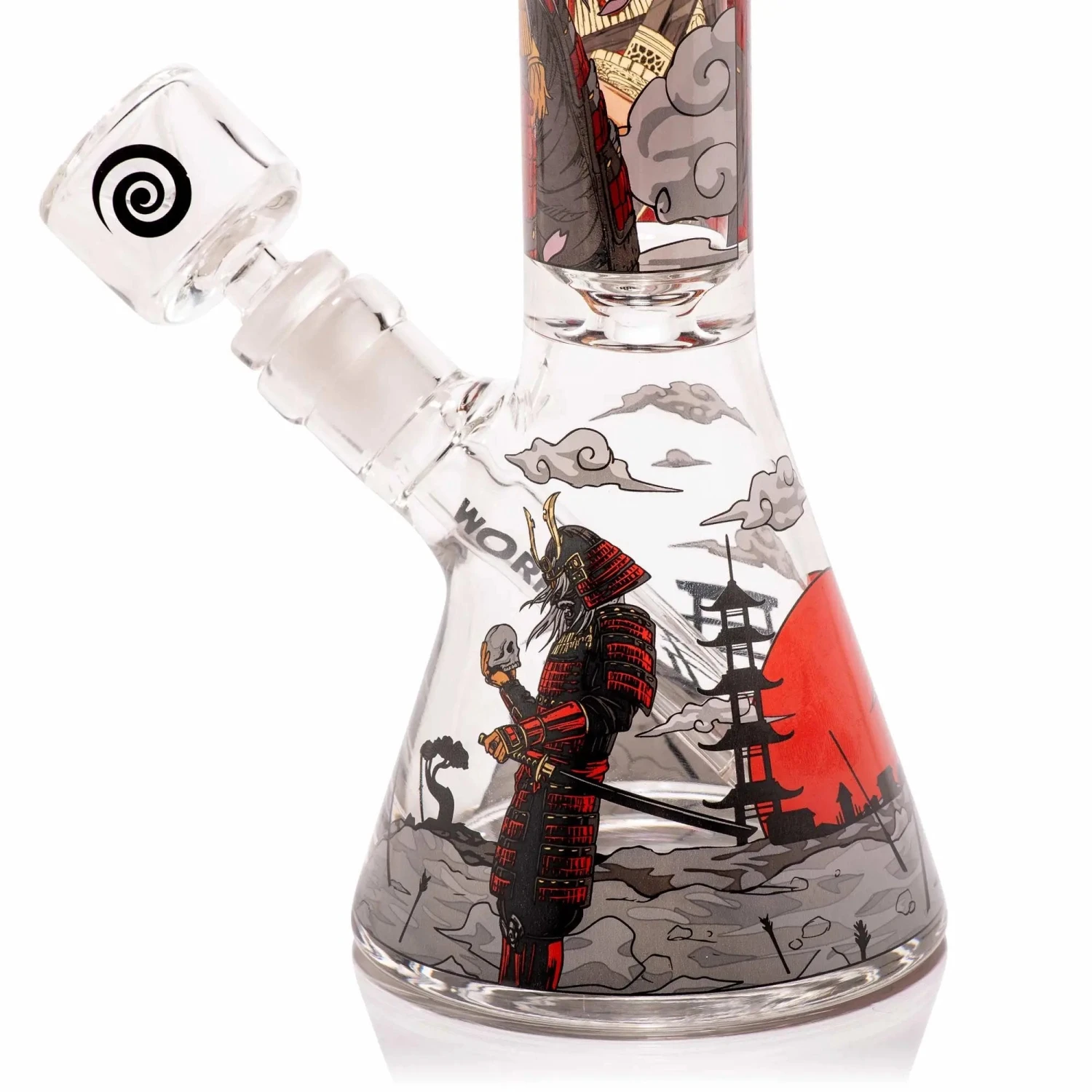 Wormhole Glass 11" Shogun Beaker Bong - Clear - Image 5